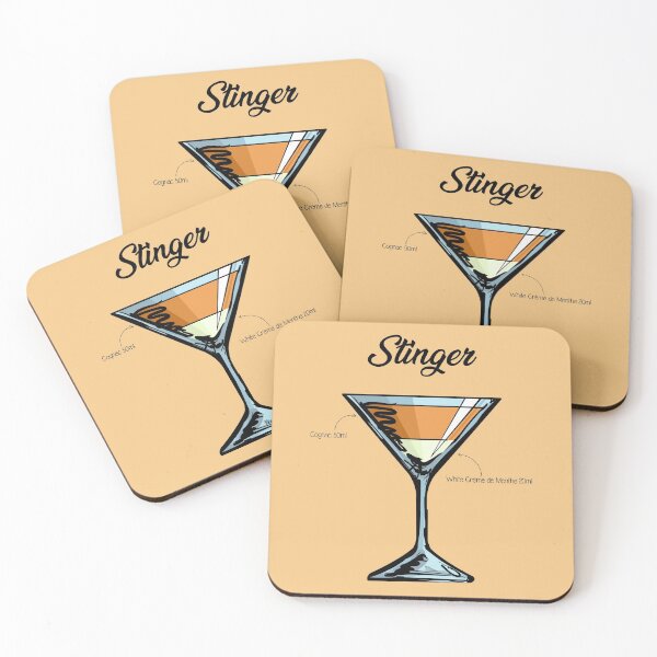 Item preview, Stinger Cocktail Recipe designed and sold by HuckleberryArts.