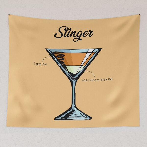 Item preview, Stinger Cocktail Recipe designed and sold by HuckleberryArts.