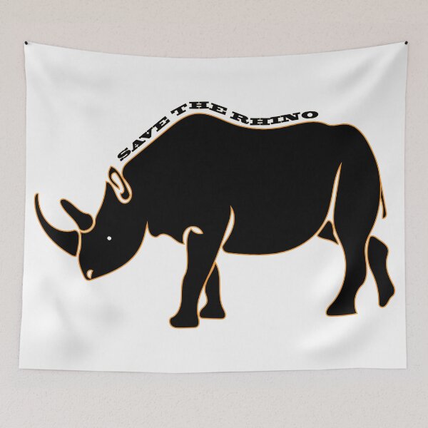 Item preview, Save the rhino designed and sold by The Sleepy Monito.