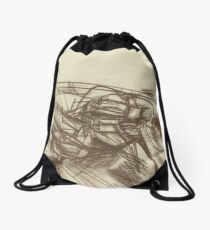 abstract empty landscape Drawstring Bag