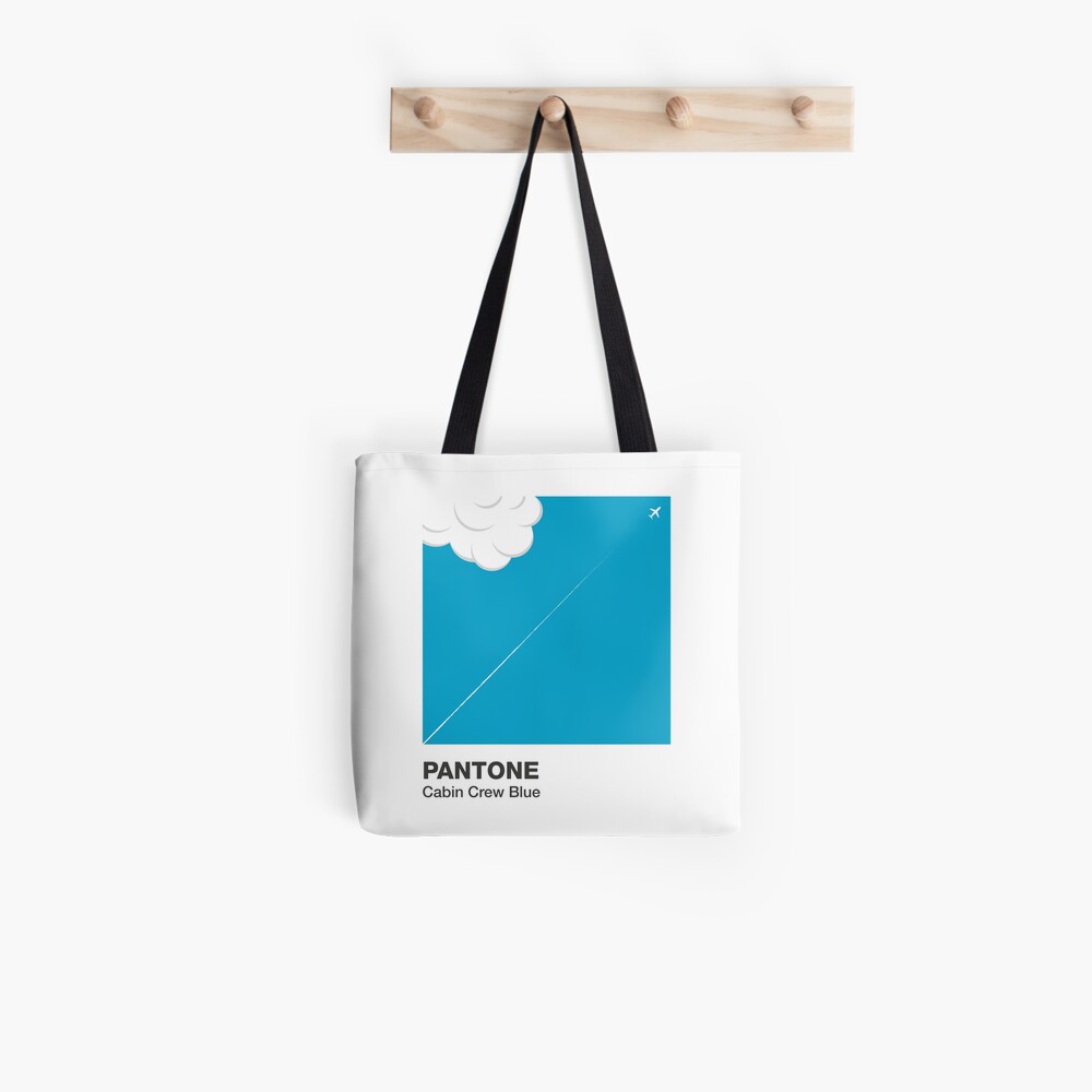 Bolsa De Tela El Cielo Es Color Azul Azafata Pantone Color Azul Aeromoza The Sky Is Cabin Crew Blue De Conchatejada Redbubble