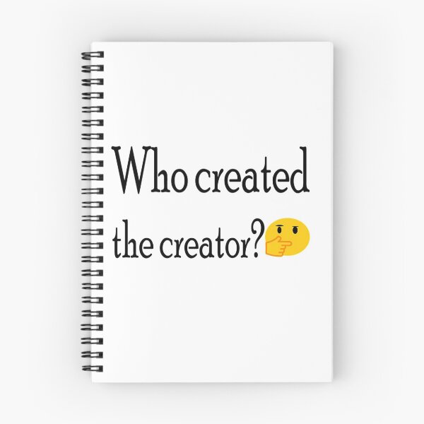 Item preview, WHO CREATED THE CREATOR -  One of lifes big questions Emoji curious  designed and sold by NumbTs.