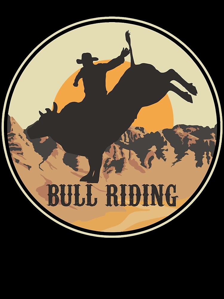 Thumbnail 3 of 3, Scarf, Bull Riding Cowboy Western Rodeo  designed and sold by 4tomic.