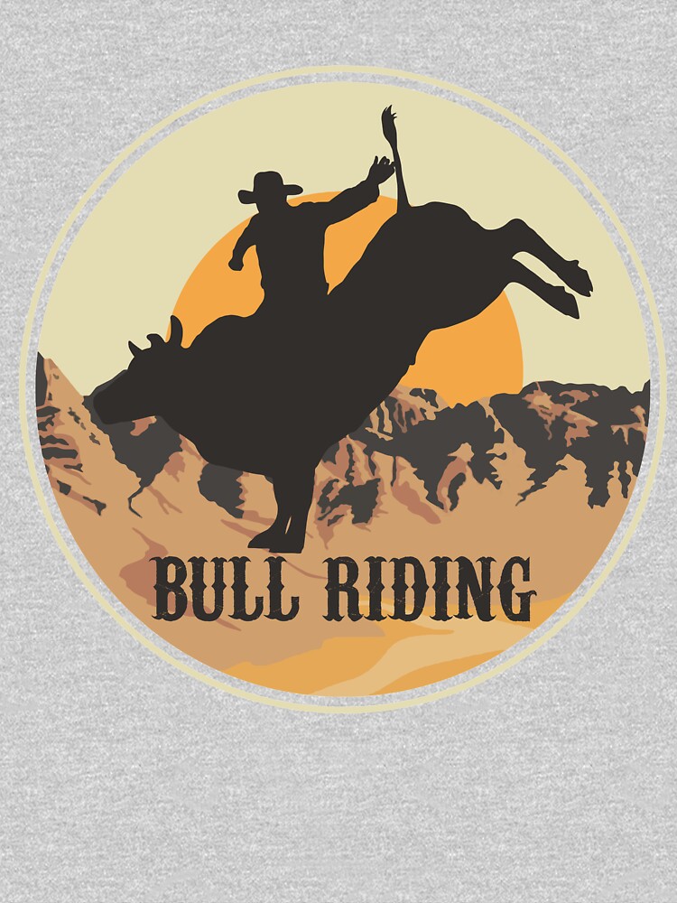 Bull Riding Sports Rider Cowboy Rodeo Country Gift Kids T-Shirt