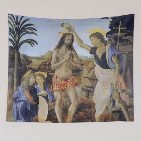 Item preview, Leonardo da Vinci - Battesimo di Cristo designed and sold by VibrantDesign.