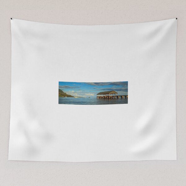 Item preview, Morning Light On The Hanalei Pier designed and sold by James Eddy.