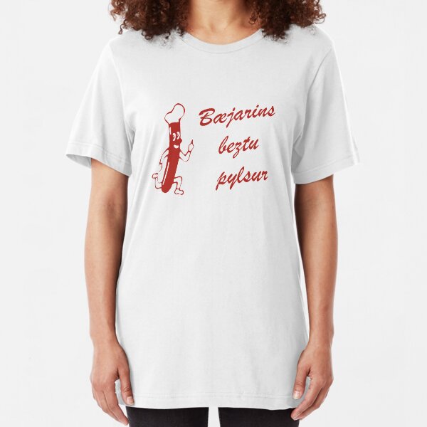 Iceland Hotdog Foodie Slim Fit T-Shirt