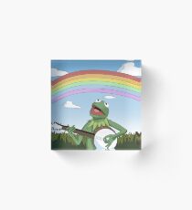 Wholesome Kermit The Frog Acrylic Block