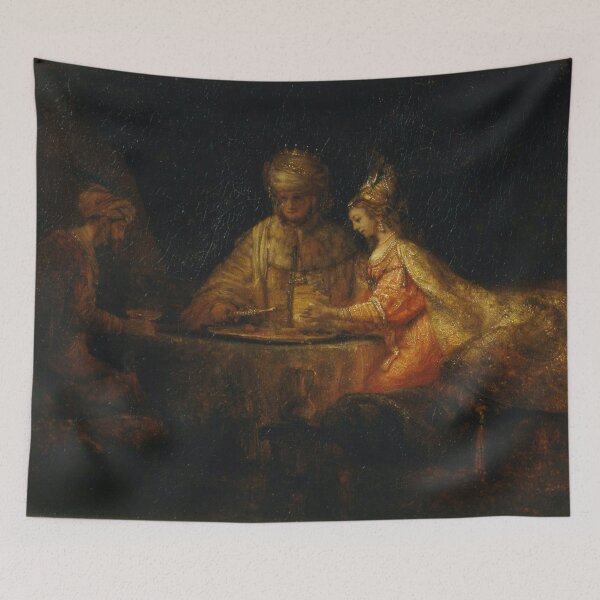 Item preview, Rembrandt - Ahasuerus, Haman and Esther designed and sold by VibrantDesign.