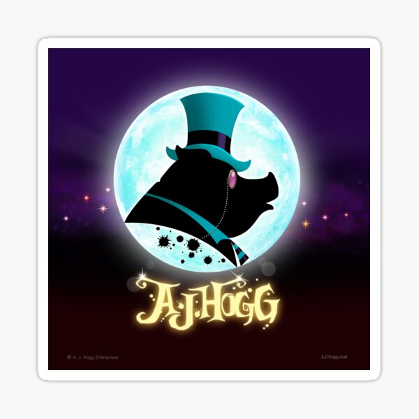A. J. HOGG MAGIC MOON LOGO Sticker