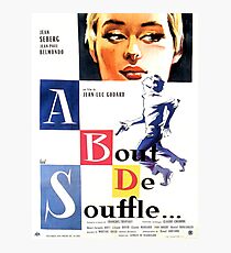 Ein Hauch von Souffle (Atemlos) - Jean-Luc Godard Fotodruck