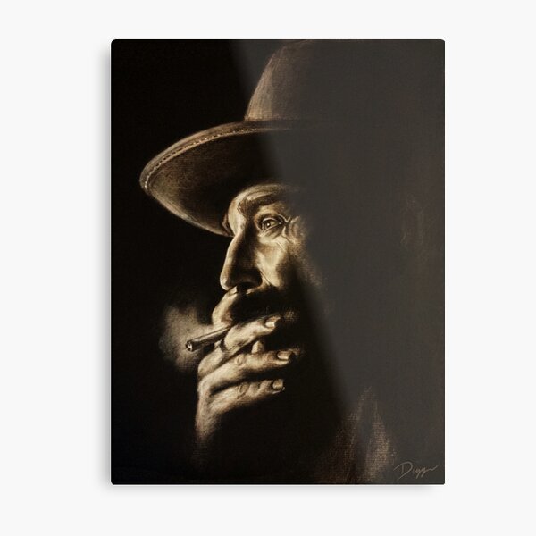 Daniel plainview charcoal Metal Print