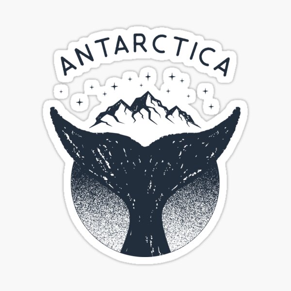 Item preview, Antarctica Midnight Sun Humpback Whale Glaciers Vintage designed and sold by Mile Marker Brands.