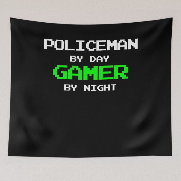 Item preview, Gamer Videogamer Policeman  designed and sold by 4tomic.