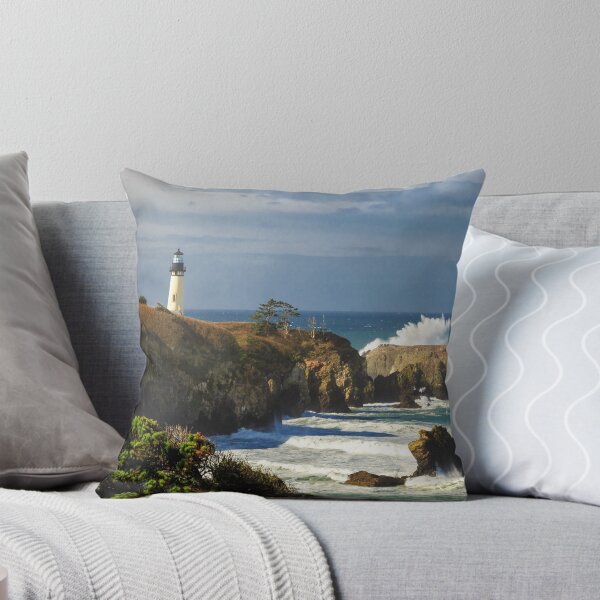 Item preview, Breaking Waves At Yaquina Head Lighthouse designed and sold by James Eddy.