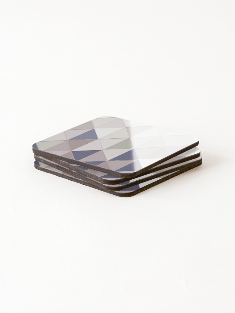 Thumbnail 4 of 5, Coasters (Set of 4), Retro Triangular Pattern designed and sold by hatimelhag.