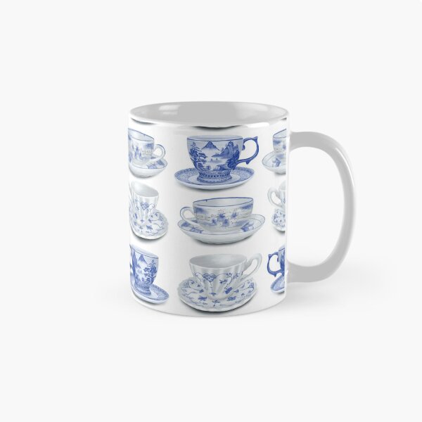 Item preview, Blue and White Tea Time designed and sold by Theodora Gould.