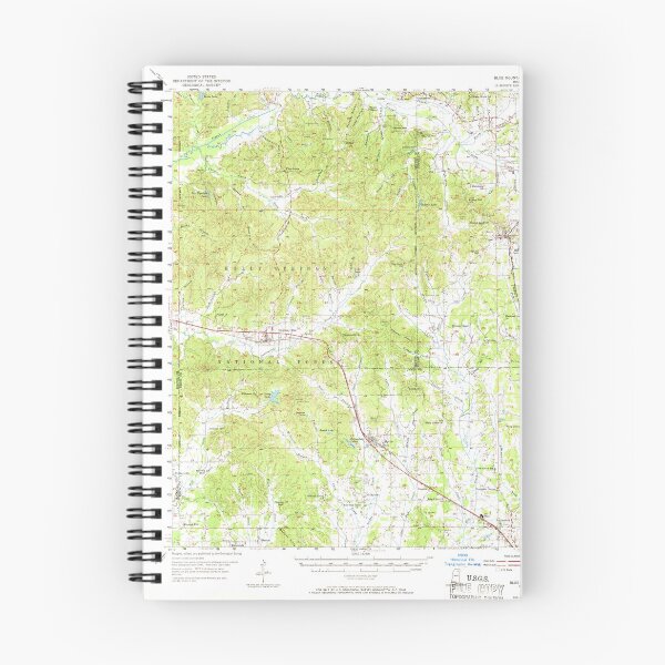 Item preview, USGS TOPO Map Mississippi MS Blue Mountain 336816 1955 62500 designed and sold by WetdryvacRBO2.