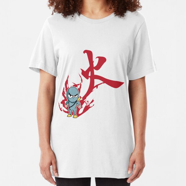 Hwa . control thyself . Ninja Confront Slim Fit T-Shirt