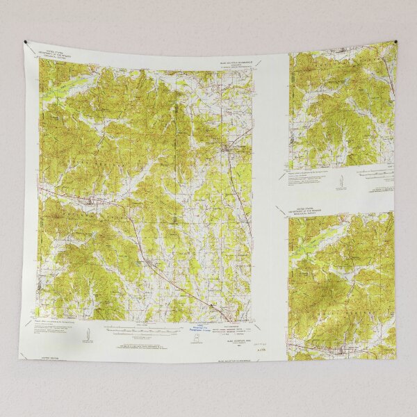 Item preview, USGS TOPO Map Mississippi MS Blue Mountain 336817 1955 62500 designed and sold by WetdryvacRBO2.