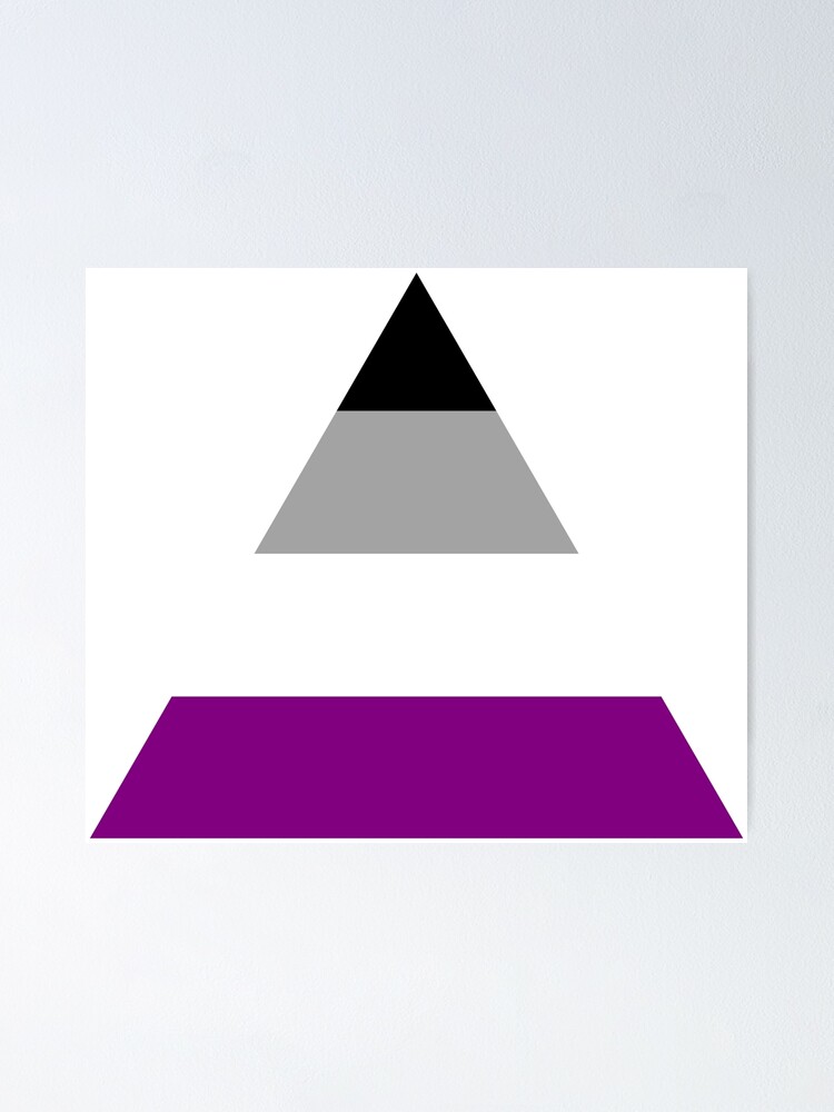 Asexual Triangle Flag Poster By Margotte Redbubble 