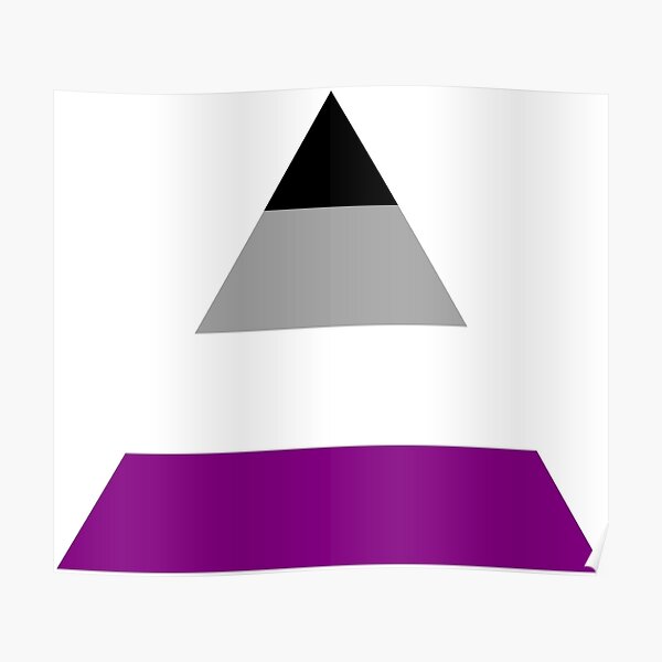 Asexual Triangle Flag Poster By Margotte Redbubble 