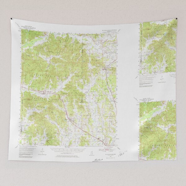 Item preview, USGS TOPO Map Mississippi MS Blue Mountain 336818 1955 62500 designed and sold by WetdryvacRBO2.