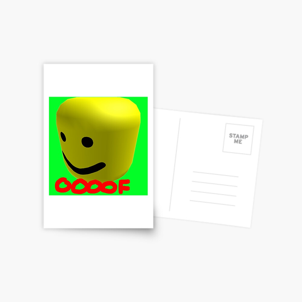 Roblox Head Oof Meme Greeting Card By Xdsap Redbubble - roblox head oof meme greeting card