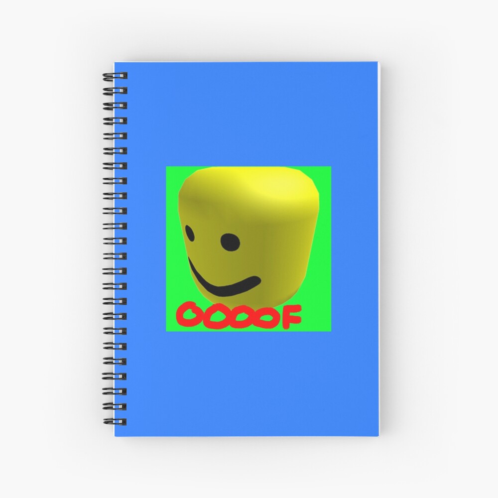 Roblox Head Oof Meme Spiral Notebook By Xdsap Redbubble - memes city originally oof city roblox