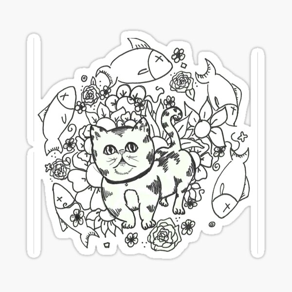 Cat Mandala Sticker
