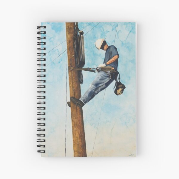 The Lineman Spiral Notebook