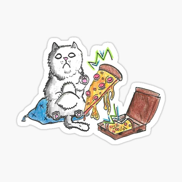 Pizza cat Sticker