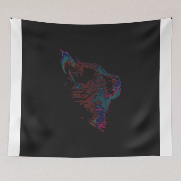 Item preview, Abstract Cat | Gas/Oil Coloring On Black designed and sold by freshlypeeled.