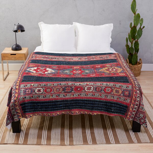 Item preview, Bakhtiari Central Persian Flatweave Fragment designed and sold by Vicky Brago-Mitchell®.