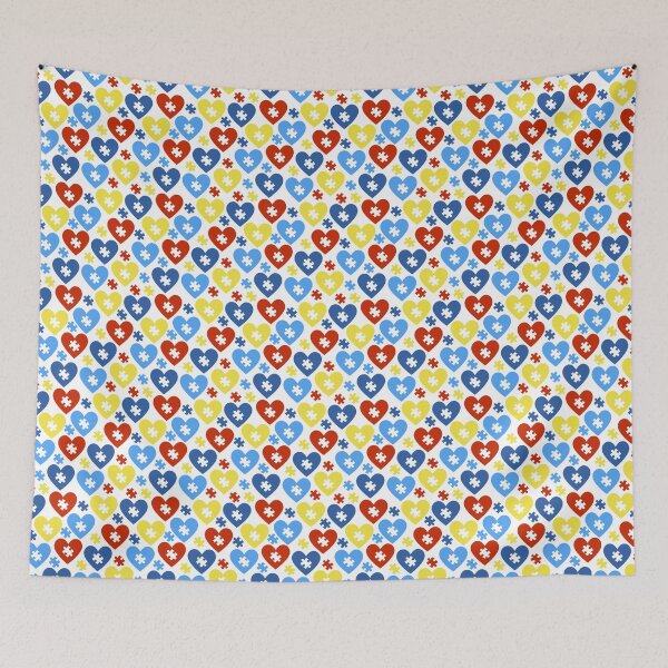 Item preview, Autism Awareness Seamless Pattern designed and sold by 8118420I.