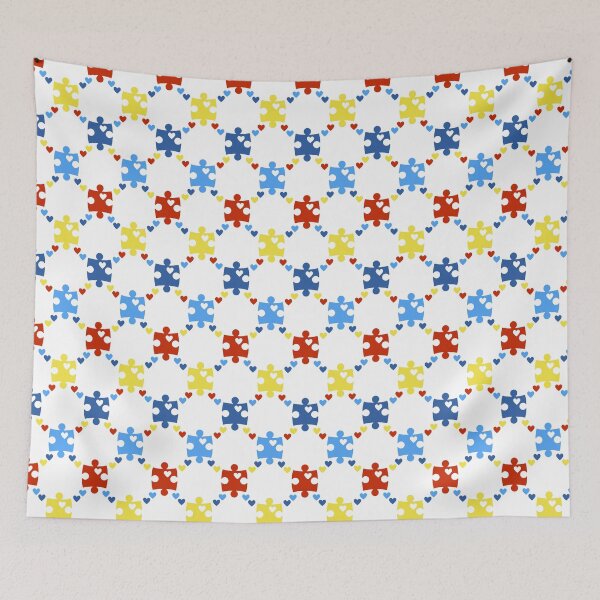 Item preview, Autism Awareness Seamless Pattern designed and sold by 8118420I.