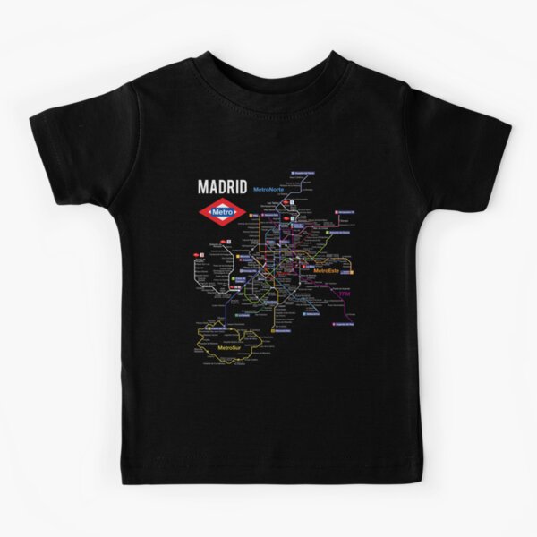 Item preview, Madrid Spain Metro Subway Train Map Spanish Language designed and sold by Maljonic.