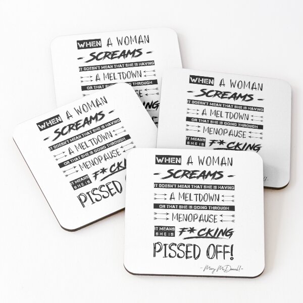 Item preview, "When a woman screams..." - Mary McDonnell's quote designed and sold by Ila9182.