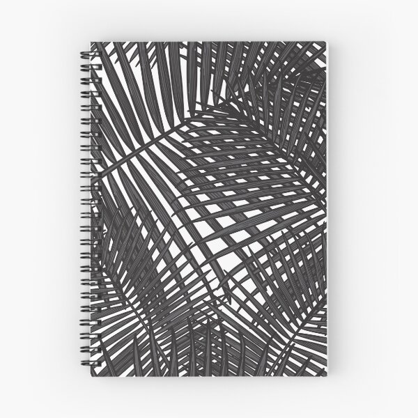 Item preview, Simple Black and White Tropical Palm Leaf Pattern designed and sold by Sam Posnick.