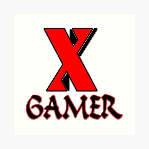 X Gamer Kunstdruck