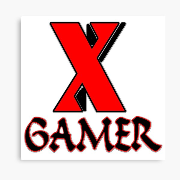 X Gamer Leinwanddruck