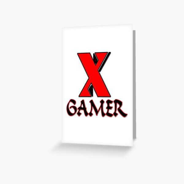 X Gamer Grußkarte