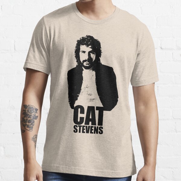 Cat Stevens - Black Stencil Essential T-Shirt