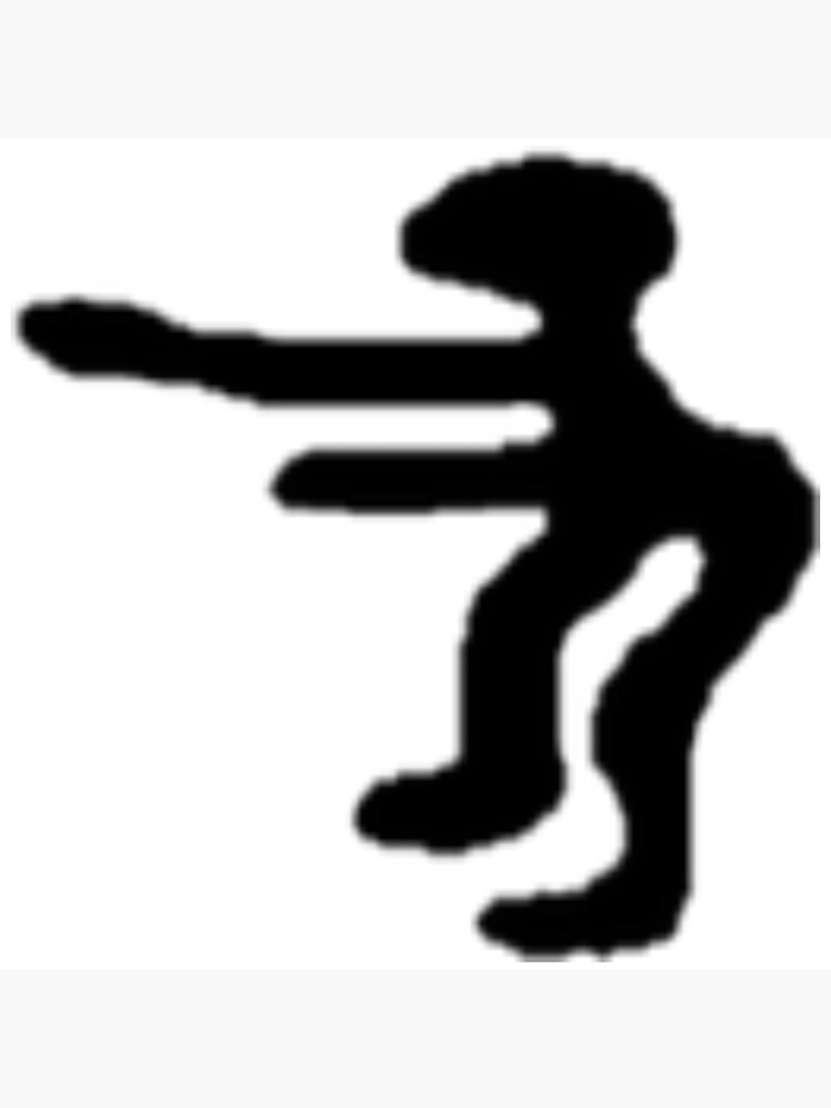 oh yeah woo yeah funny stickman dancing | Photographic Print