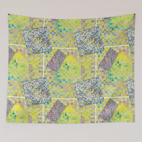 Item preview, Muted pixel grid color swatches designed and sold by super_shimizu.