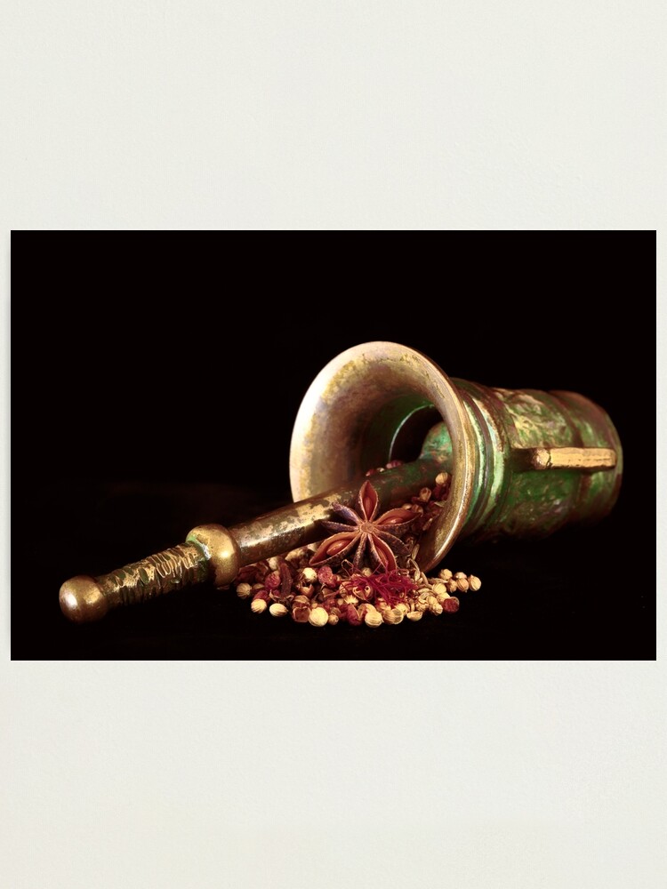 Alternate view of Still life mortar and pestle Photographic Print