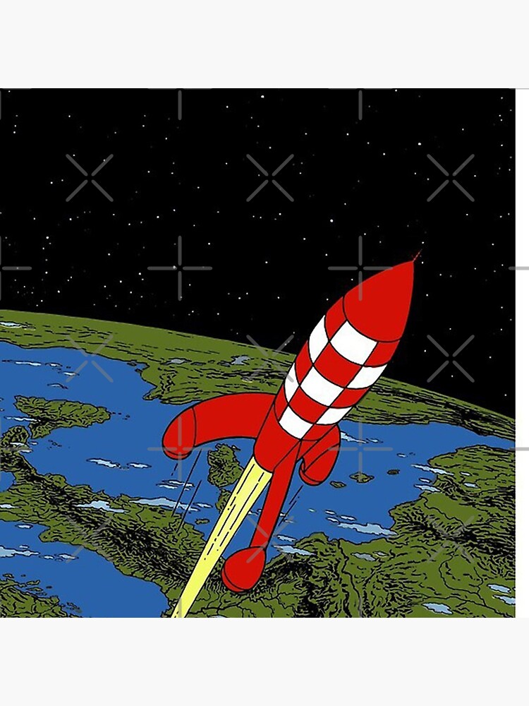 Tintin rocket Phone case by stevenxbatista