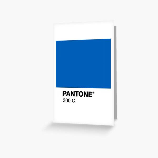 Louis Blue Pantone Paint Card Greeting Card for Sale by Molly Stern