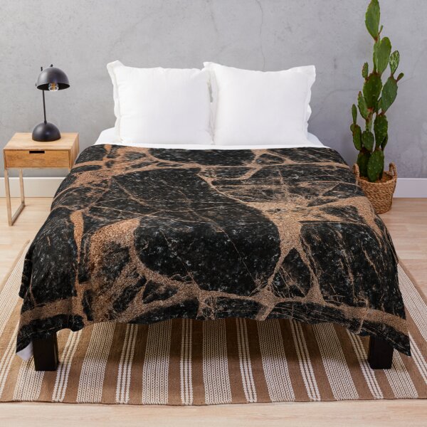 Item preview, Marble Abstract Decor Texture Black Gold designed and sold by YLArt.