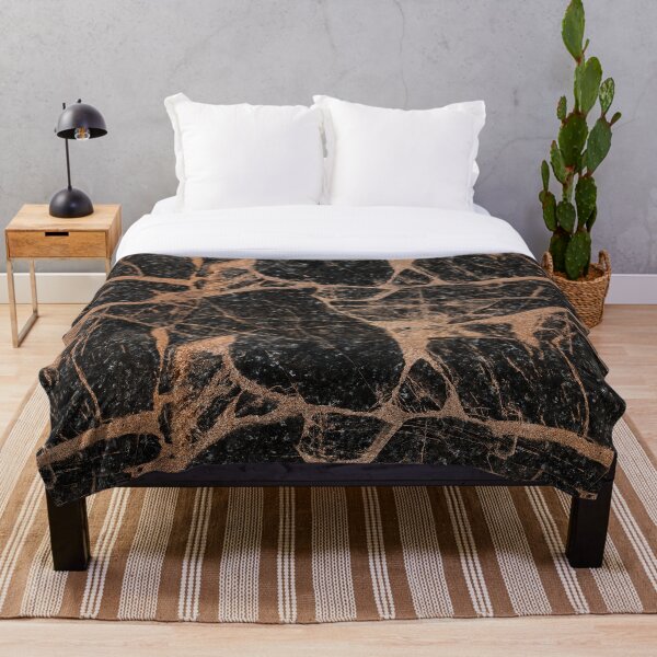 Item preview, Marble Abstract Decor Texture Black Gold designed and sold by YLArt.